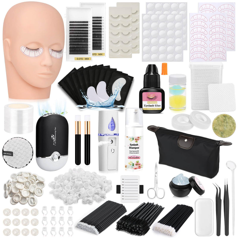 Tetutor lash kit mannequin head for realistic training sessions