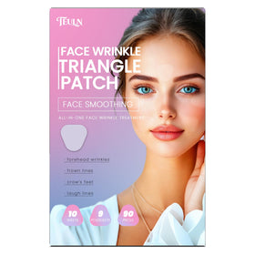 TEULN forehead patch closeup shows near-invisible, skin-friendly design for smoother expression lines overnight.