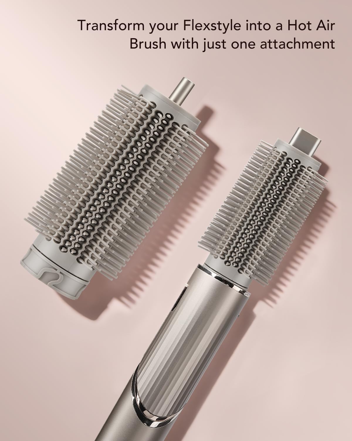 TEXOVYRAX firm bristles glide through hair for smooth detangling.