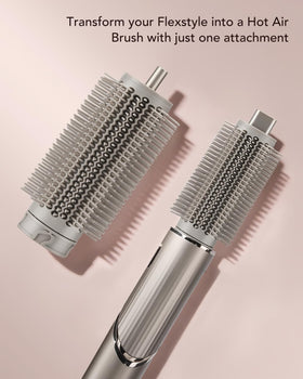 TEXOVYRAX firm bristles glide through hair for smooth detangling.