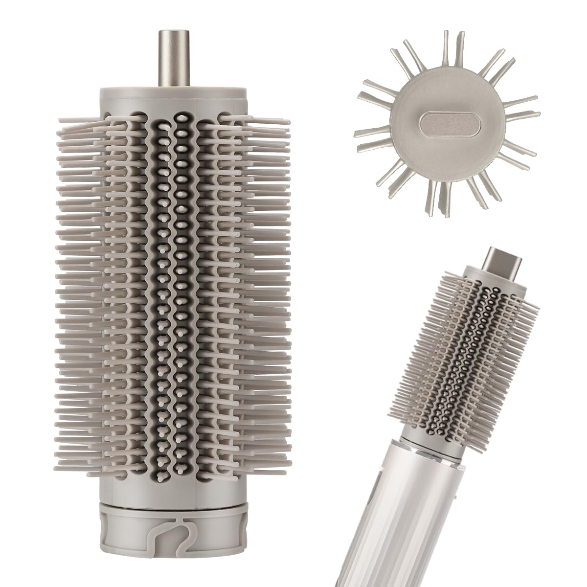 TEXOVYRAX Round Brush Attachment enhances root volume on Shark Flexstyle.
