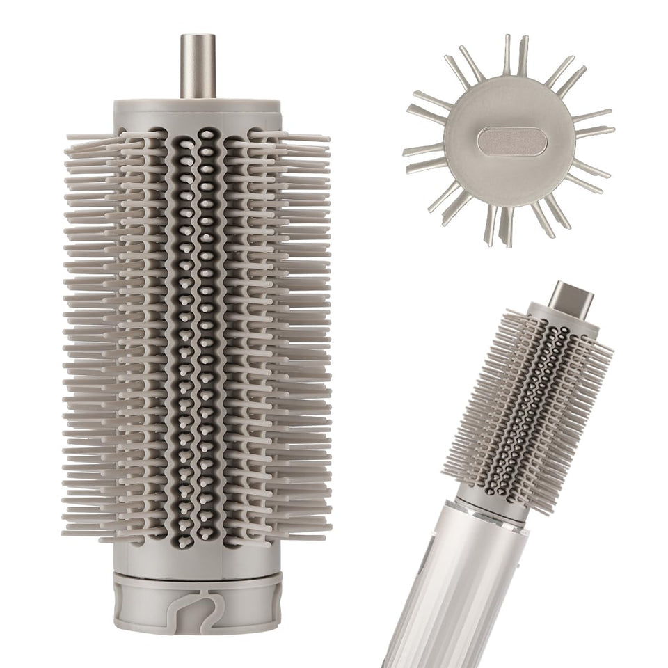 TEXOVYRAX Round Brush Attachment enhances root volume on Shark Flexstyle.