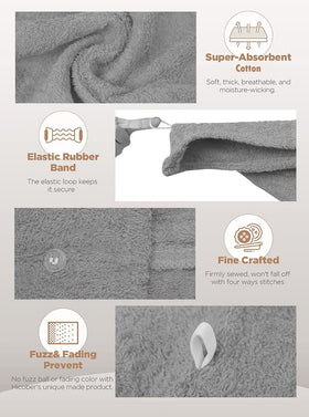 Textila Stores head towel cap for long curly hair after washing