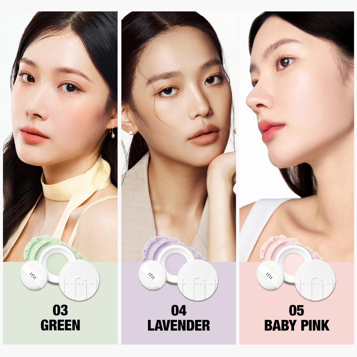 TFIT Translucent Set Finishing Powder matte finish close-up on skin.