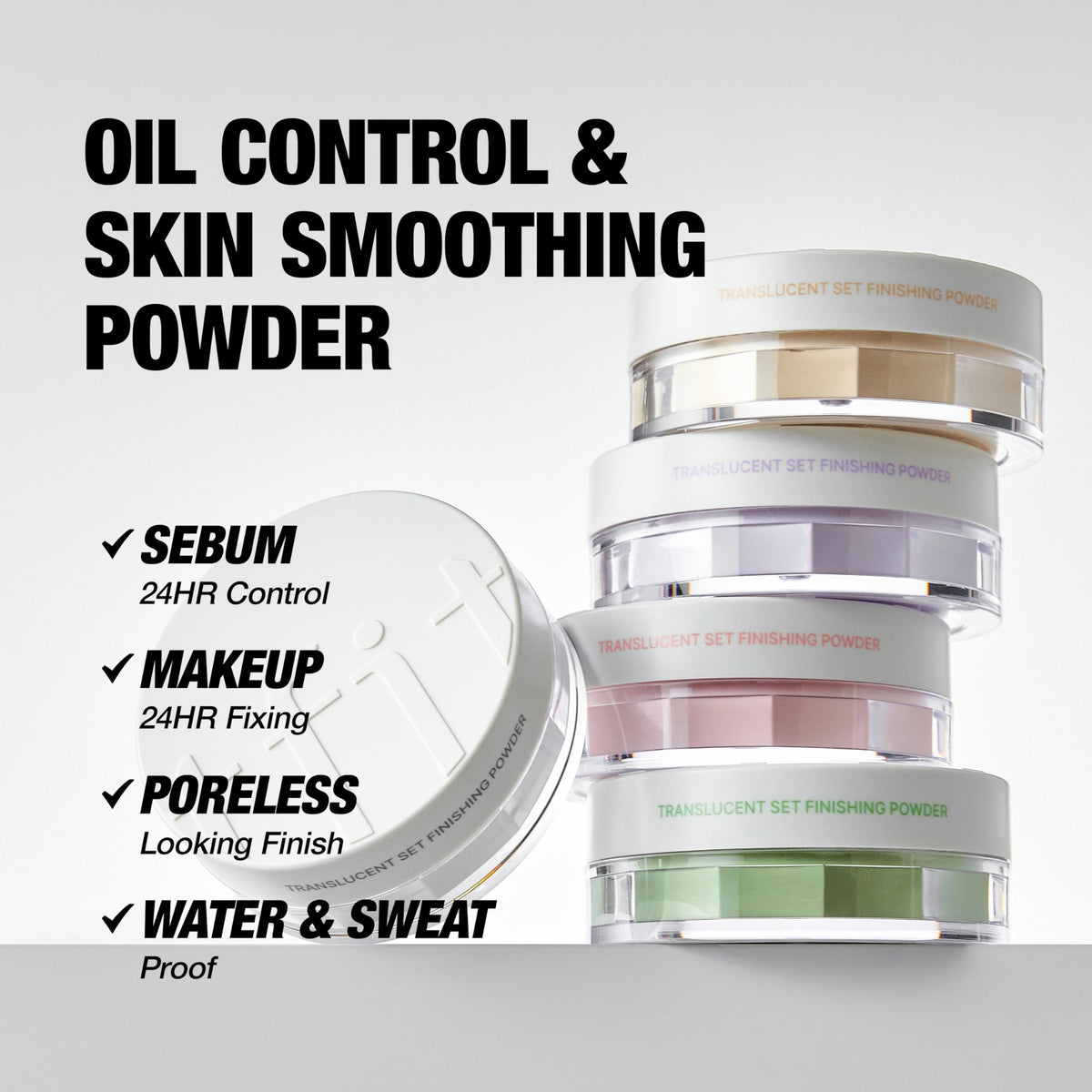 TFIT Translucent Set Finishing Powder packaging for travel use.