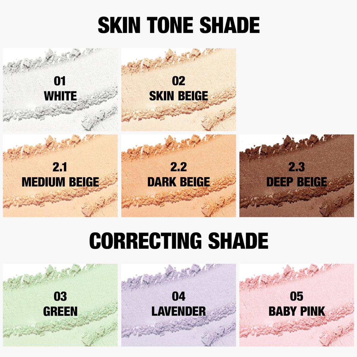 TFIT Translucent Set Finishing Powder swatch showing translucent tone and oil-control.