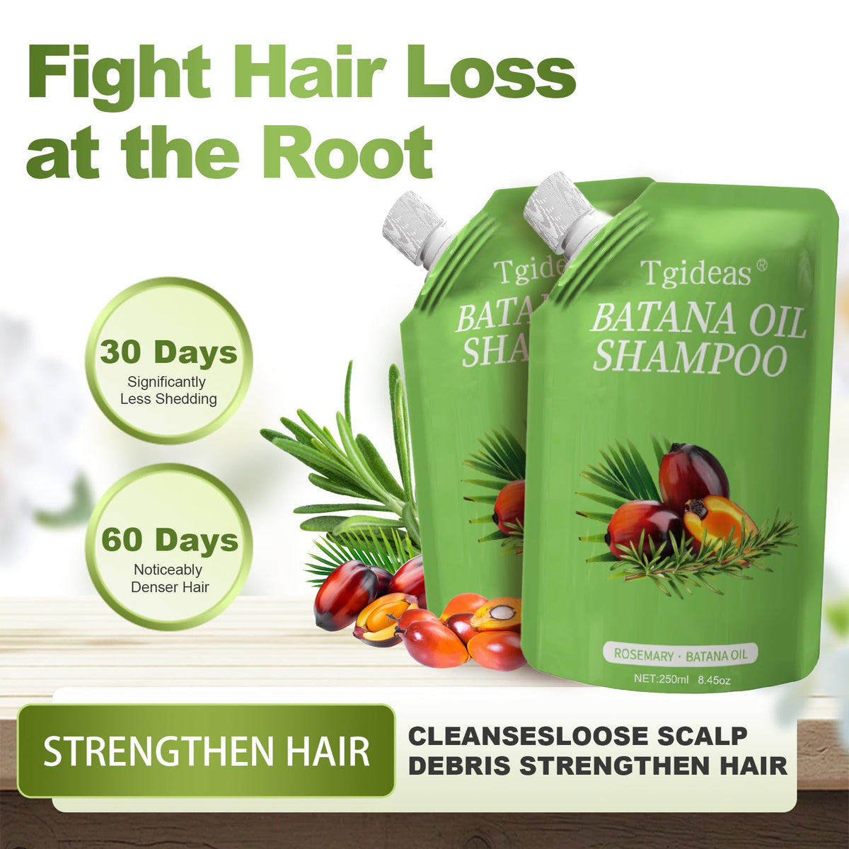 Tgideas Batana Oil Rosemary Shampoo dispensing cap shows easy daily use