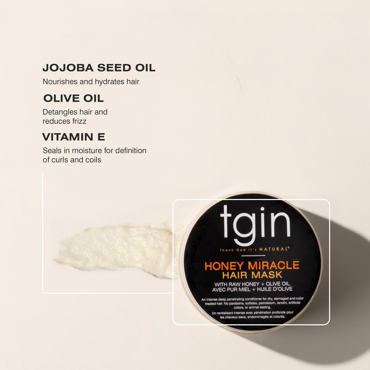 TGIN brand image emphasizes women-owned, ethical natural hair care.