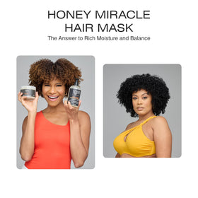 TGIN Honey Miracle Hair Mask texture closeup reveals rich cream for curls.