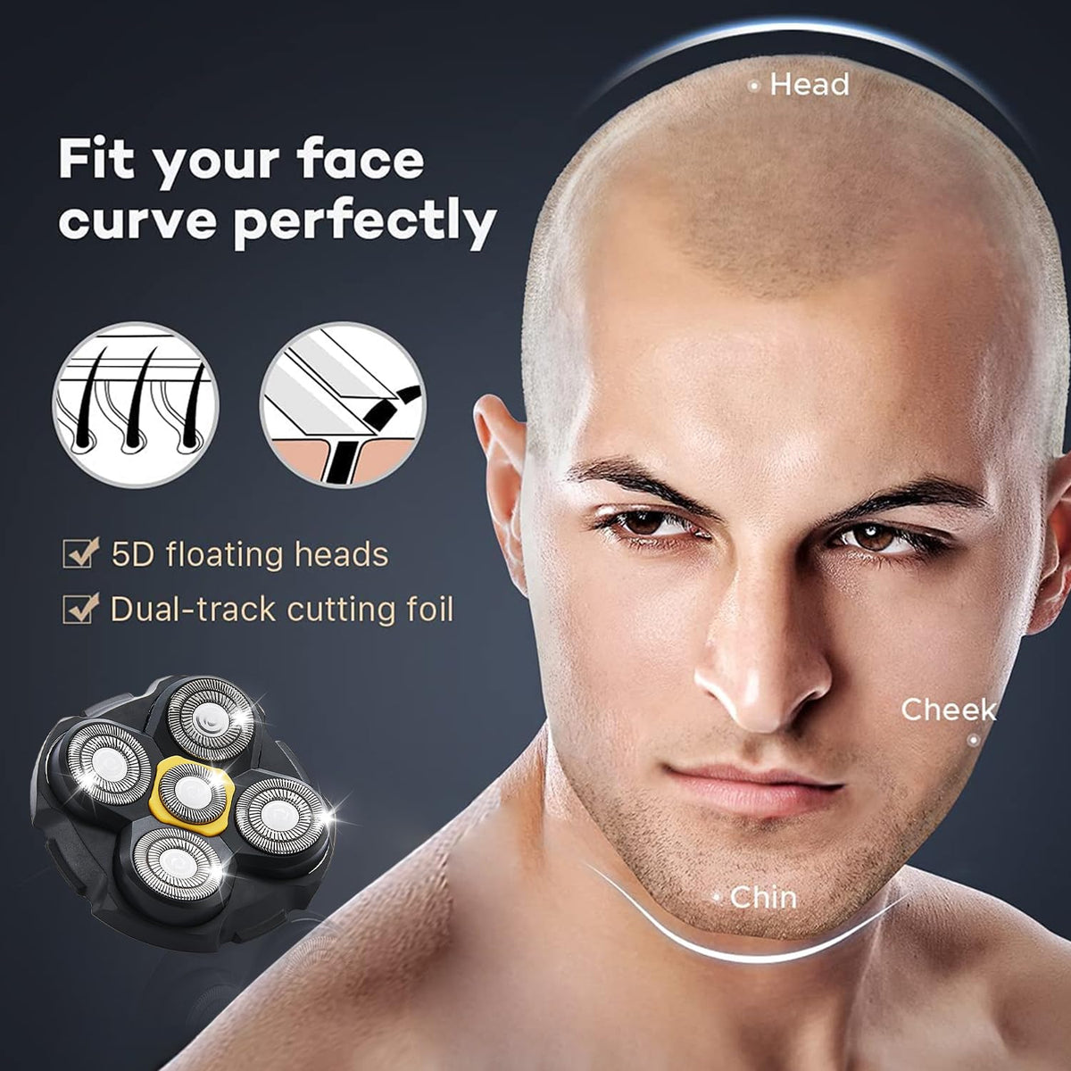 TGSBHIO stainless-steel heads provide durable performance and easy cleaning after use.