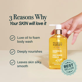 Thanks to Nature Luxe oil transforming into foam for a spa-like wash