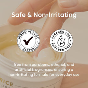 THANKYOU FARMER Skin application image shows nourishing texture and gentleness.