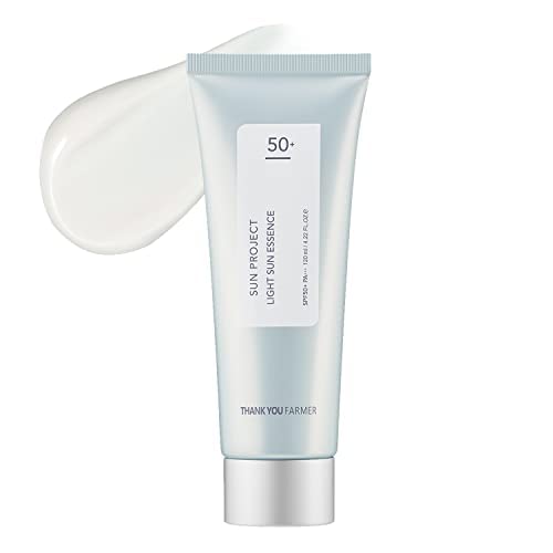 THANKYOU FARMER Sun Project Light Sun Essence bottle – lightweight daily sunscreen routine