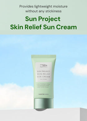 THANKYOU FARMER Sun Project Relief lightweight texture swatch indicating non-greasy feel