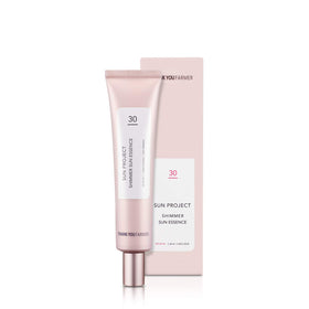 Thank You Farmer Sun Project Shimmer Sun Essence travel-friendly 40ml bottle.