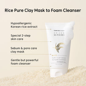THANKYOU FARMER two-step mask-to-cleanser ritual shown for refreshed skin.