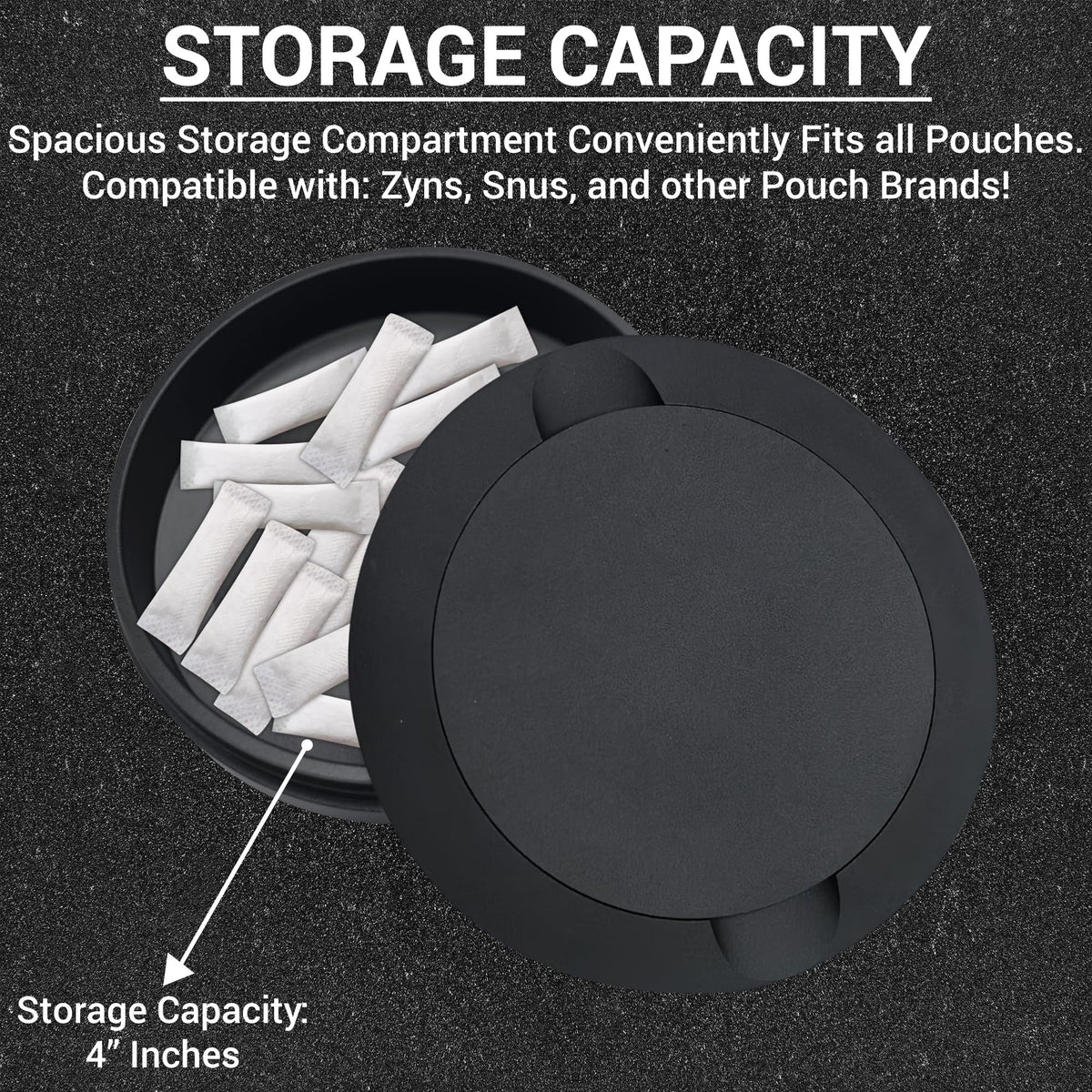 Tharos Distribution dual-compartment tin ideal for keeping separate flavors within reach