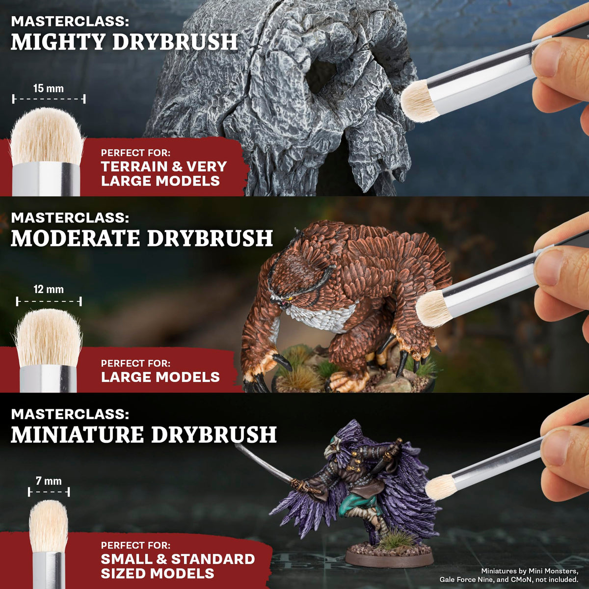 The Army Painter Masterclass 12mm Moderate drybrush suitable for big models and terrain