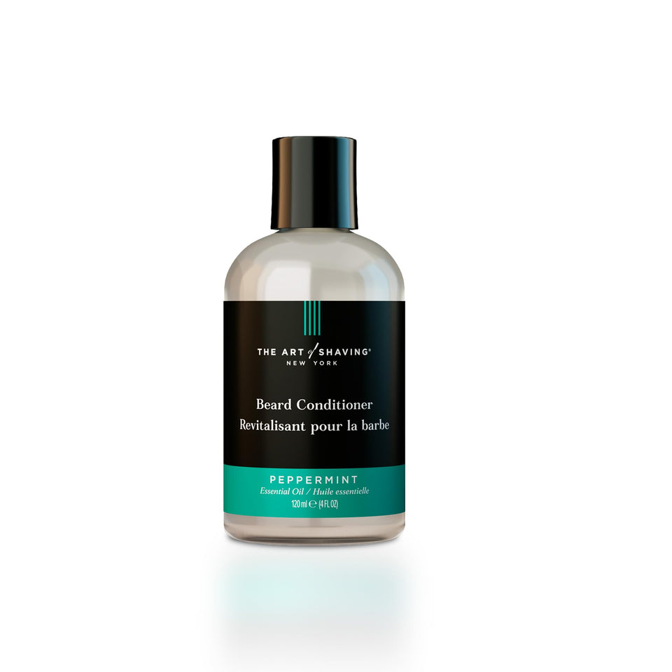 The Art of Shaving beard conditioner with peppermint scent for a refreshed beard care routine