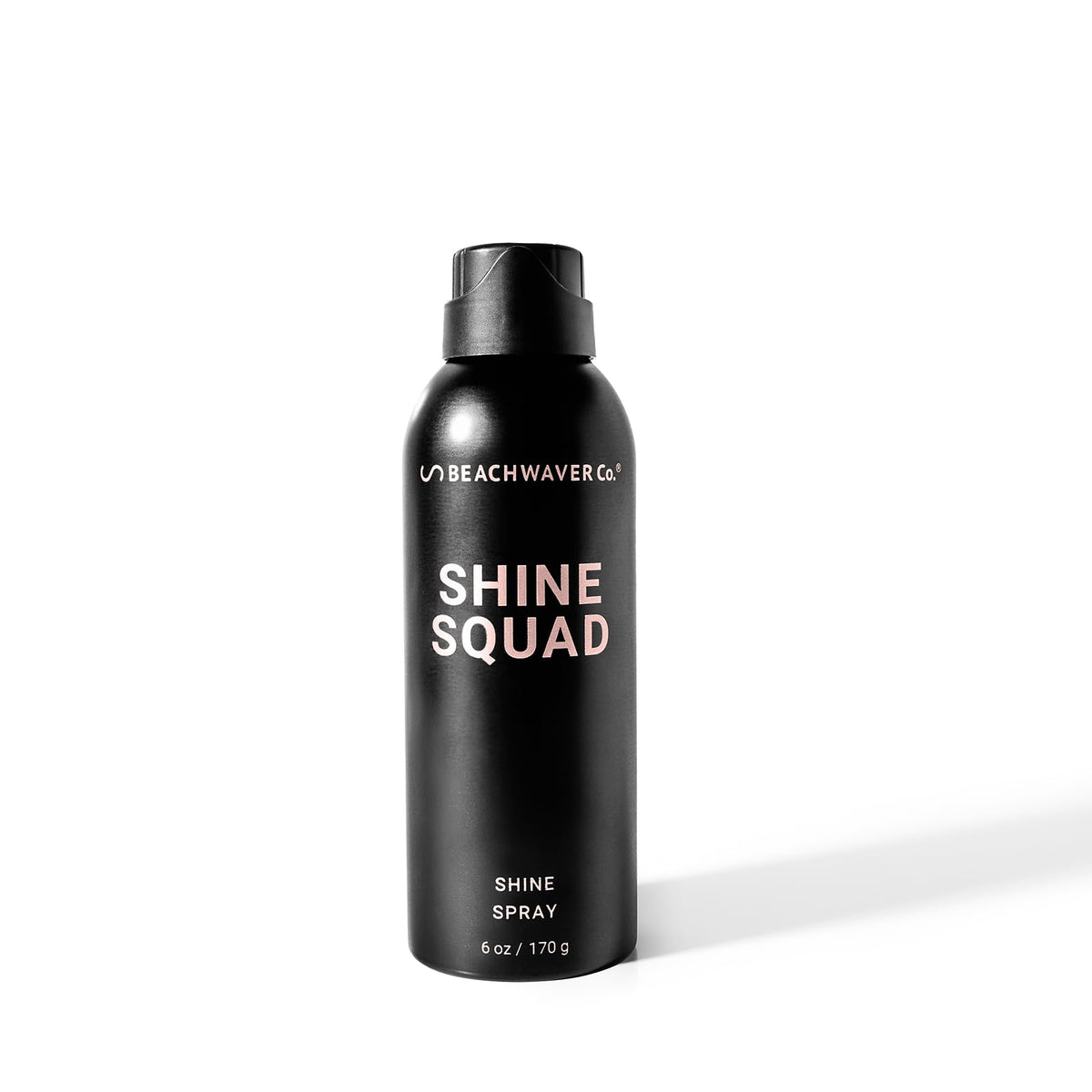 The Beachwaver Co Shine Squad bottle pour showing HIx Bond Multipliers for lasting shine.
