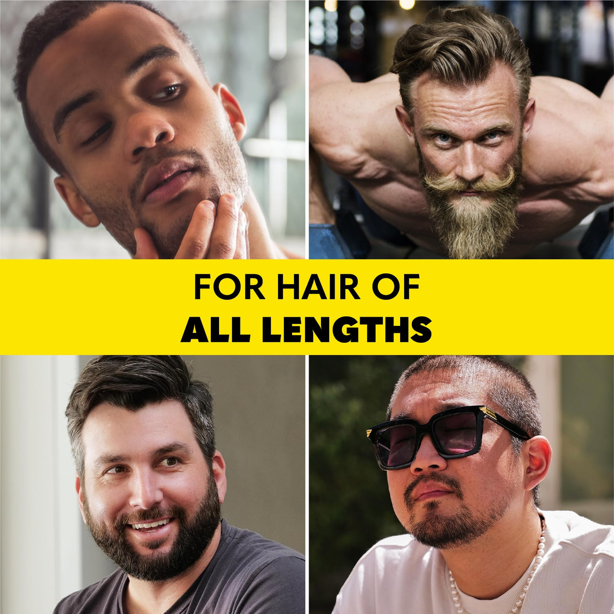 The Beard Club 2-in-1 bottle closeup highlights a gentle sulfate free cleanse.