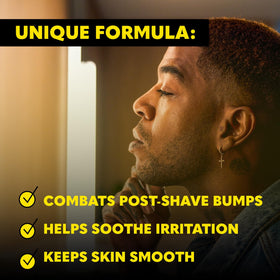 The Beard Club aftershave ingredients label highlights chamomile, tea tree oil, and willow bark benefits.
