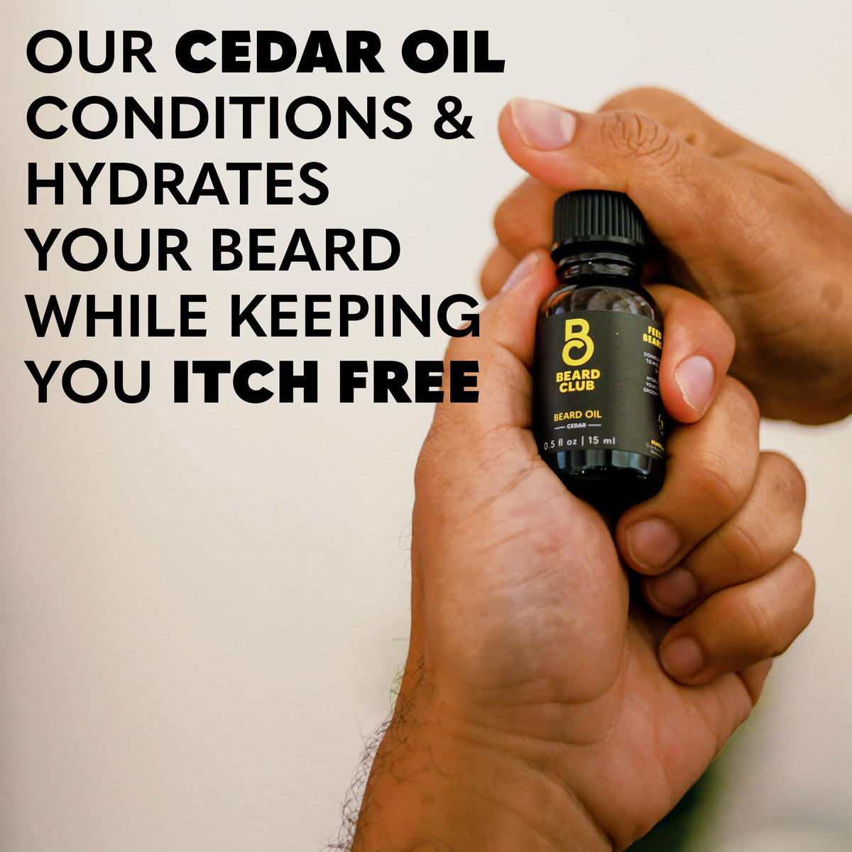 The Beard Club boar bristle brush distributes oil evenly for a smooth finish