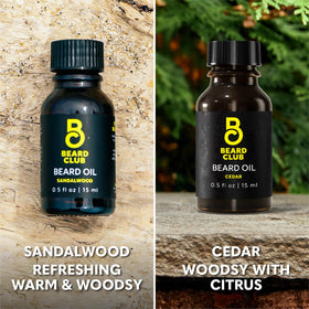 The Beard Club dropper bottle enables precise application.