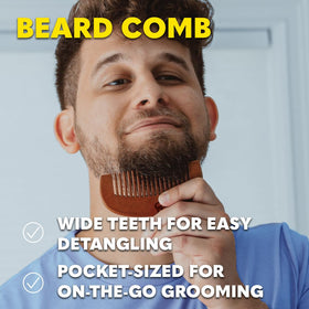 The Beard Club oil drop detail highlights texture and easy application.