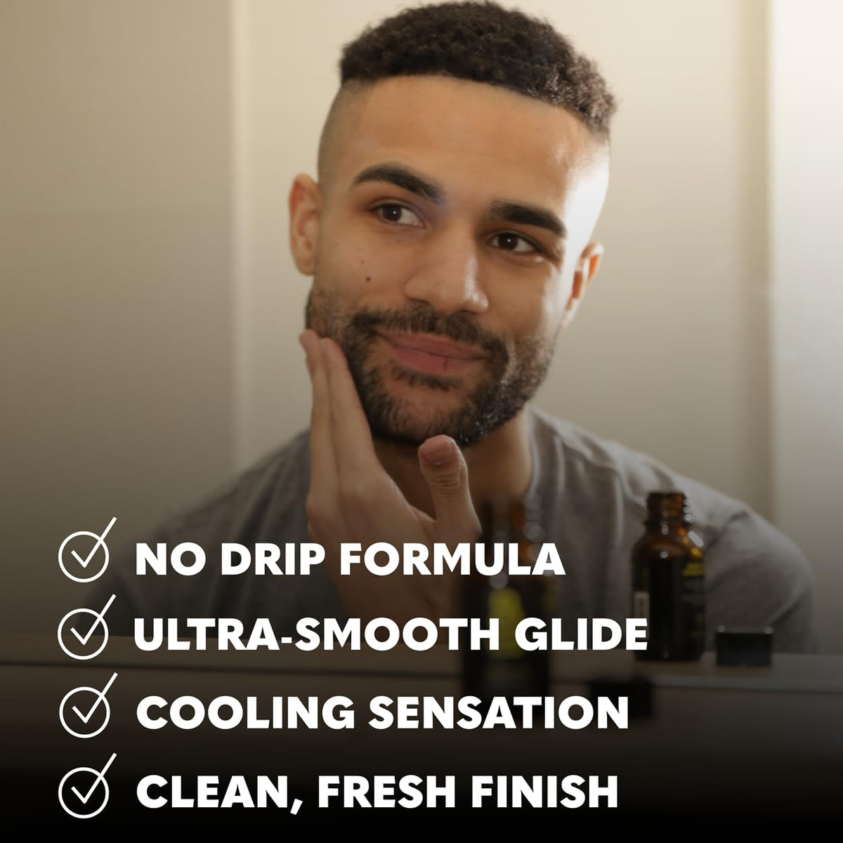The Beard Club gel promotes precise lineups with a see-through formula