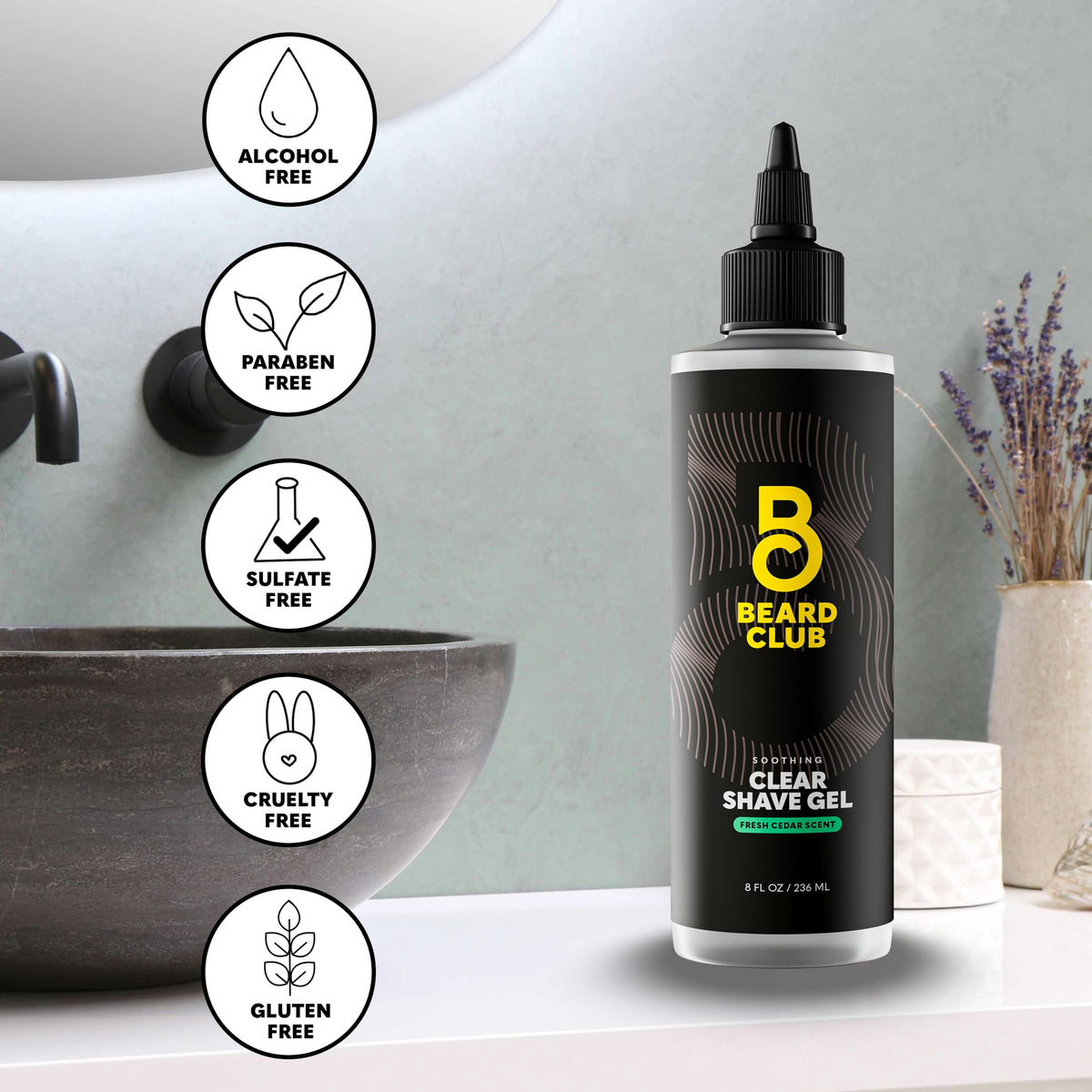 Sativa Seed and Licorice Root nourish skin during shaving
