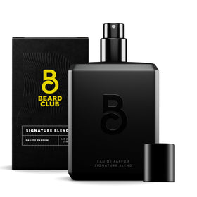The Beard Club Signature Blend bottle front view for daily wear.
