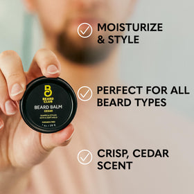 The Beard Club travel kit is easy to pack for trips