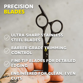 The Beard Club Wooden Comb detangles knots without static for smooth grooming.