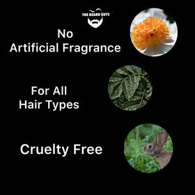 The Beard Guys clean-label beard oil with easy-to-follow instructions.
