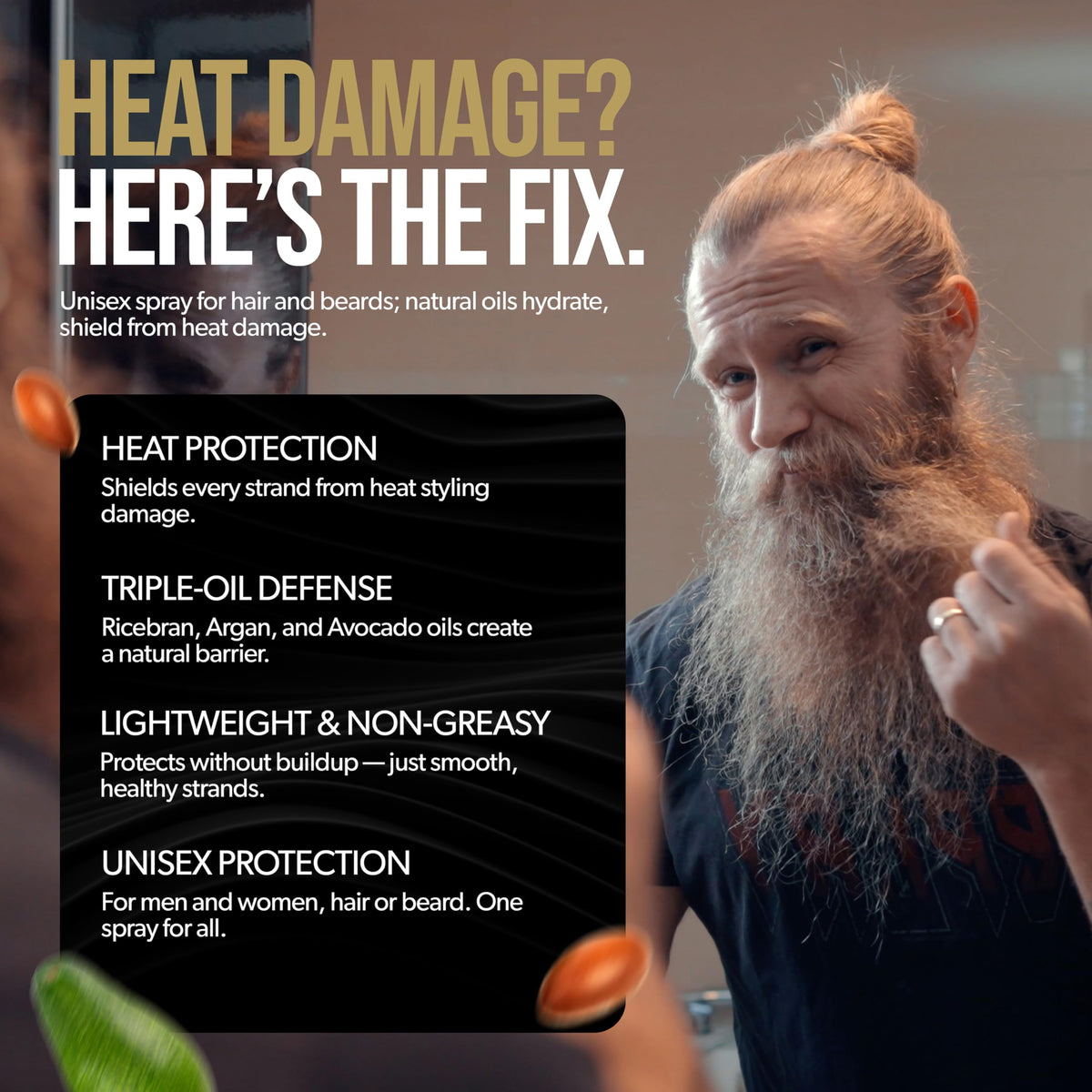 The Beard Struggle Viking Shield avocado oil nourishes and protects