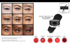 The Beauty Box AMC Eyeliner Gel 77 application for clean lines.