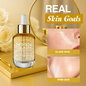 The Beauty Elixir product on display reinforces trust with dermatologist-tested branding.