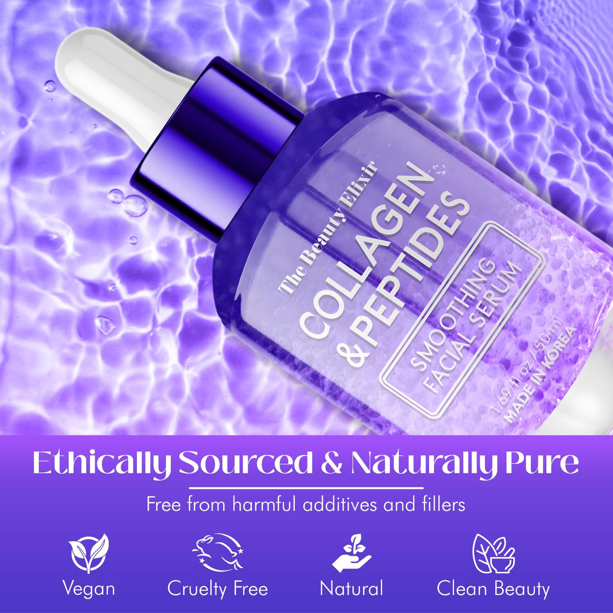 The Beauty Elixir cruelty-free label reflects ethical choices.