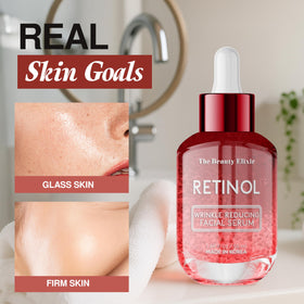 The Beauty Elixir serum being applied to the face, promoting even absorption