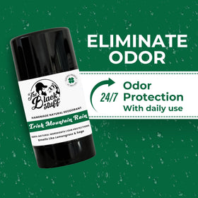 The Black Stuff pack of 2 deodorants for convenient on the go freshness