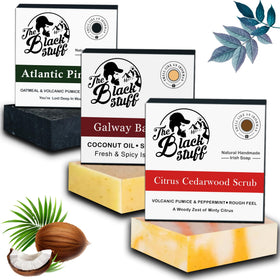 The Black Stuff pine tar soap bar for rugged cleansing and deep skin refreshment