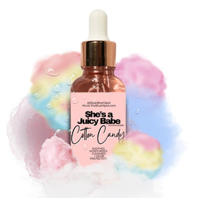 The Blush Spot Cotton Candy Yoni Oil bottle front for daily intimate care.