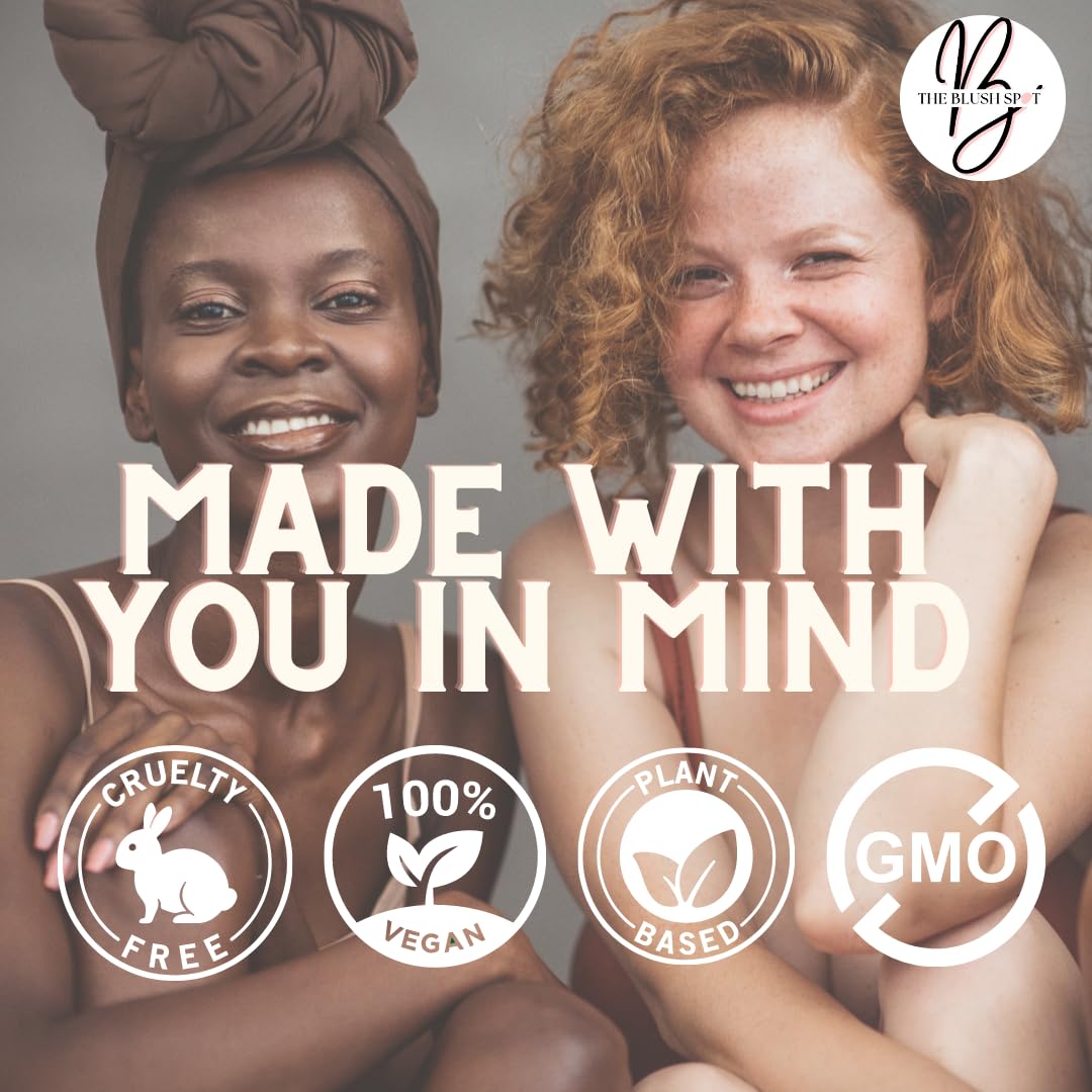The Blush Spot packaging highlights US-made, woman-owned branding.