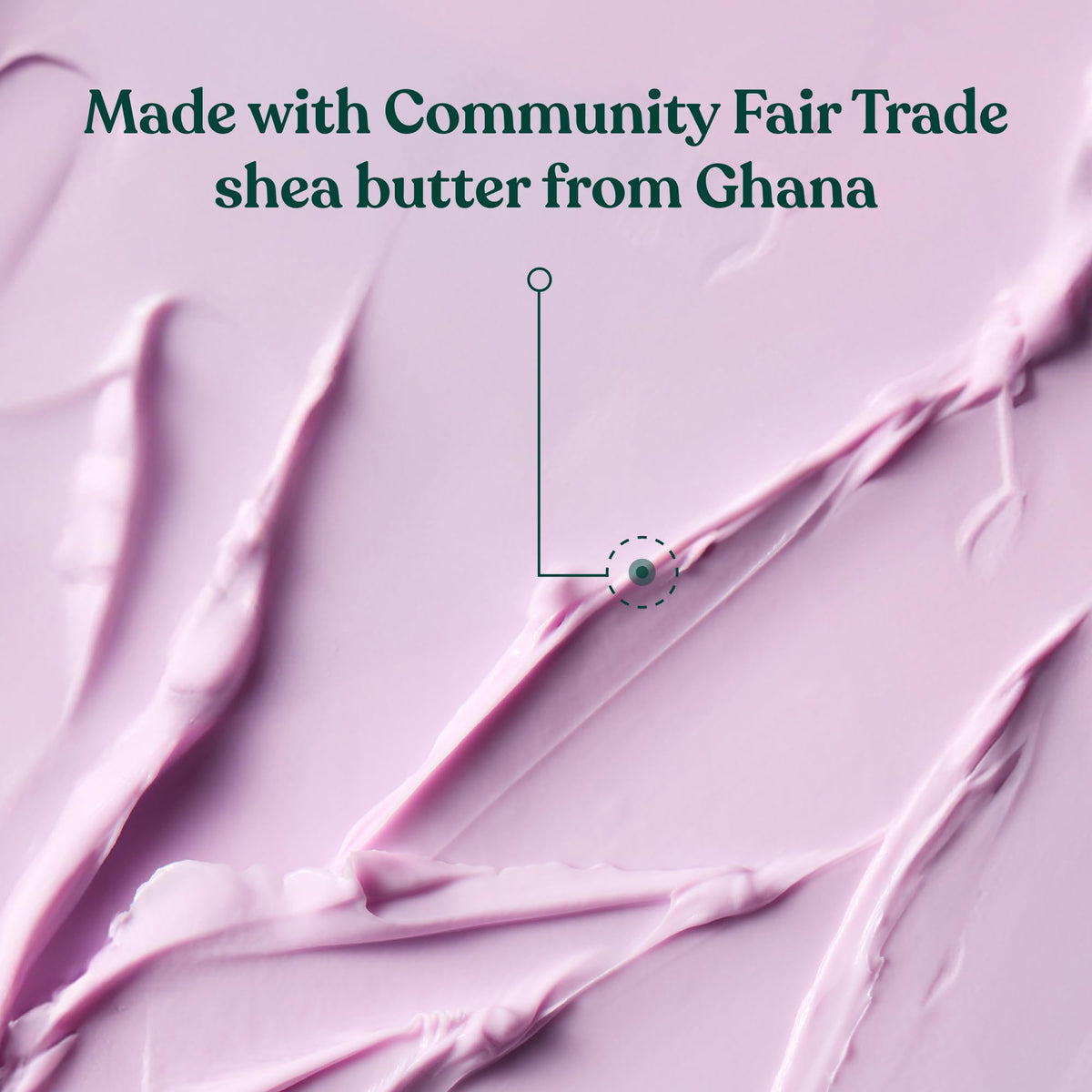 The Body Shop Dewberry Body Butter massaged into dry skin on arm