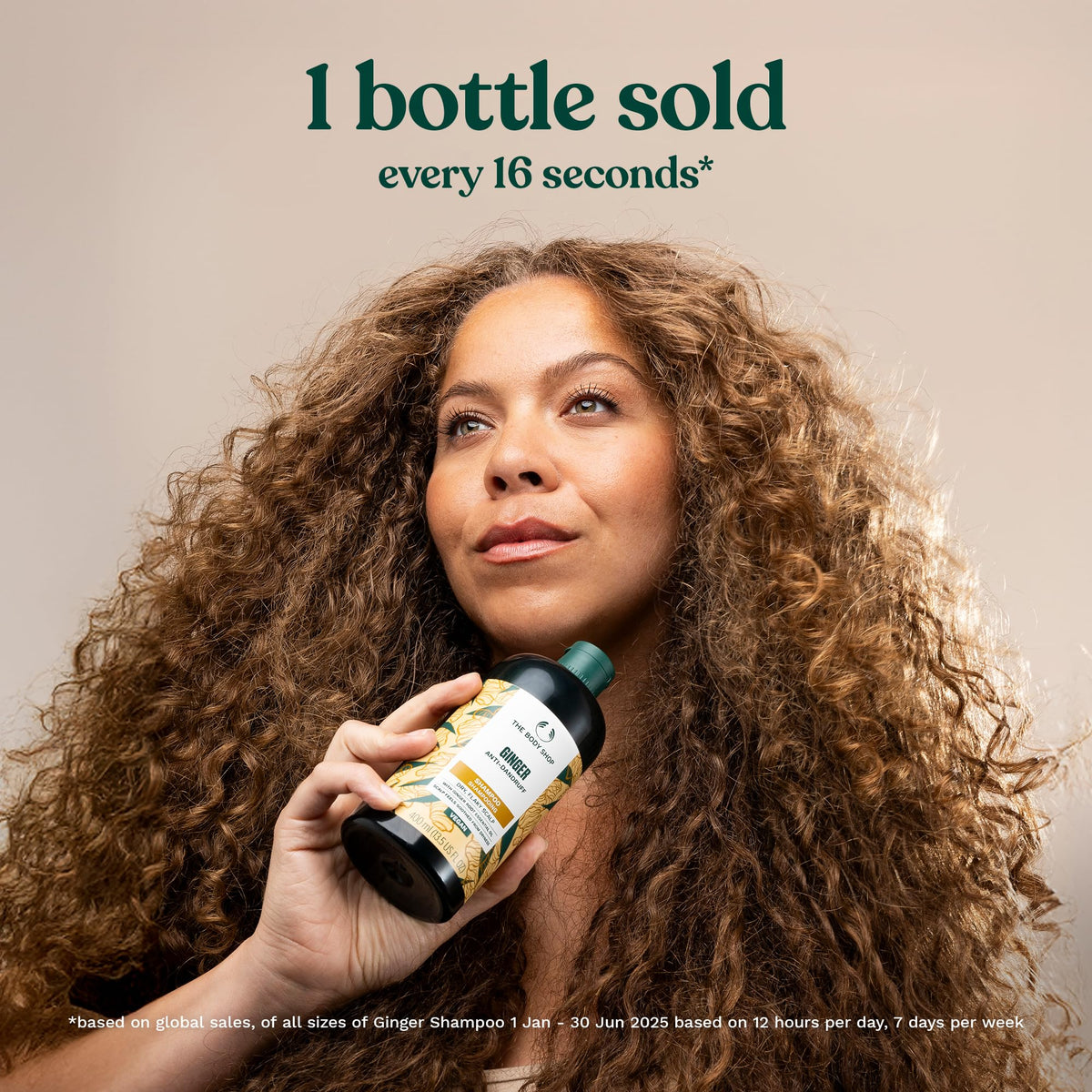 Ginger oil droplets on Ginger Scalp Care Shampoo highlight natural ingredients.
