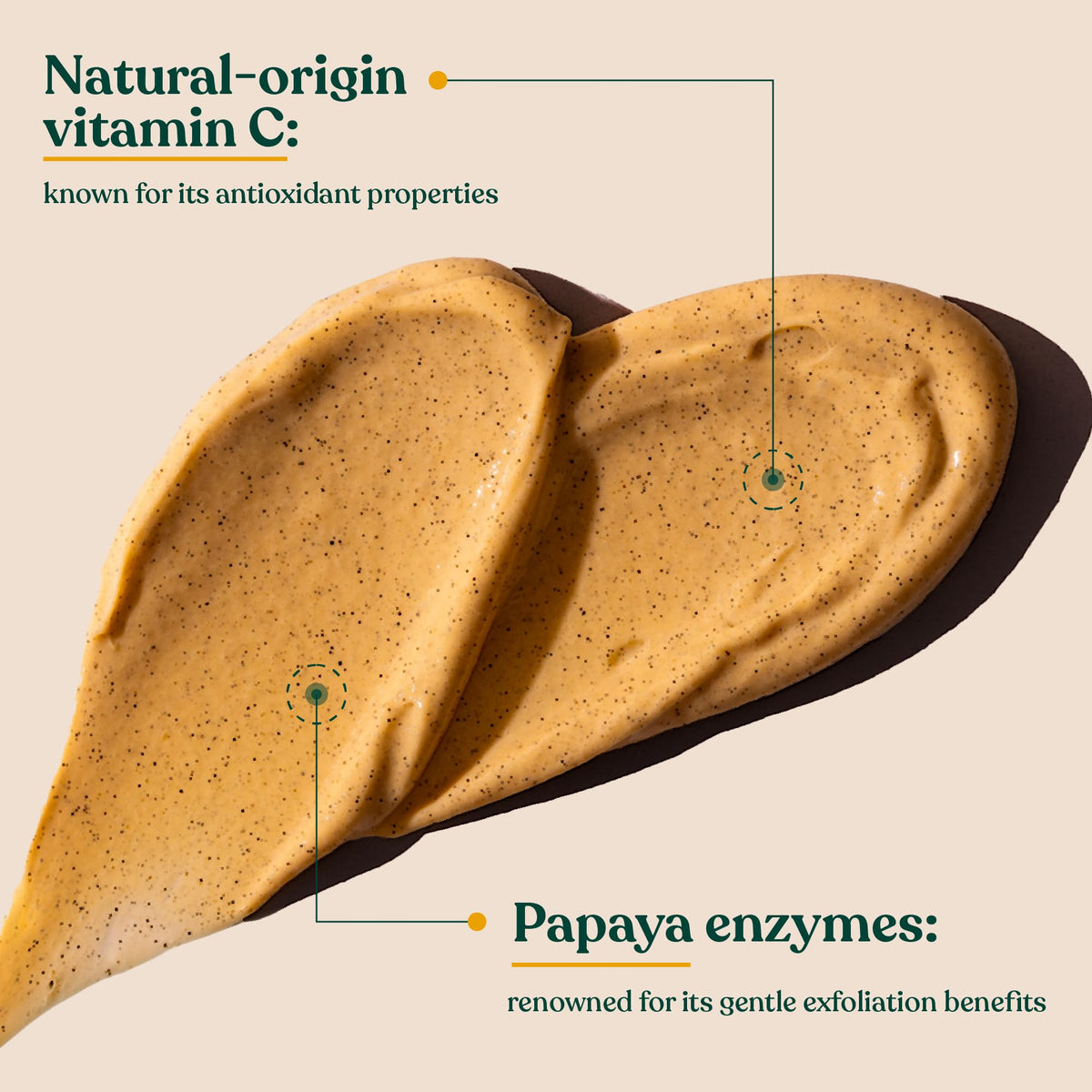 The Body Shop packaging highlights recyclable materials and natural-origin ingredients.
