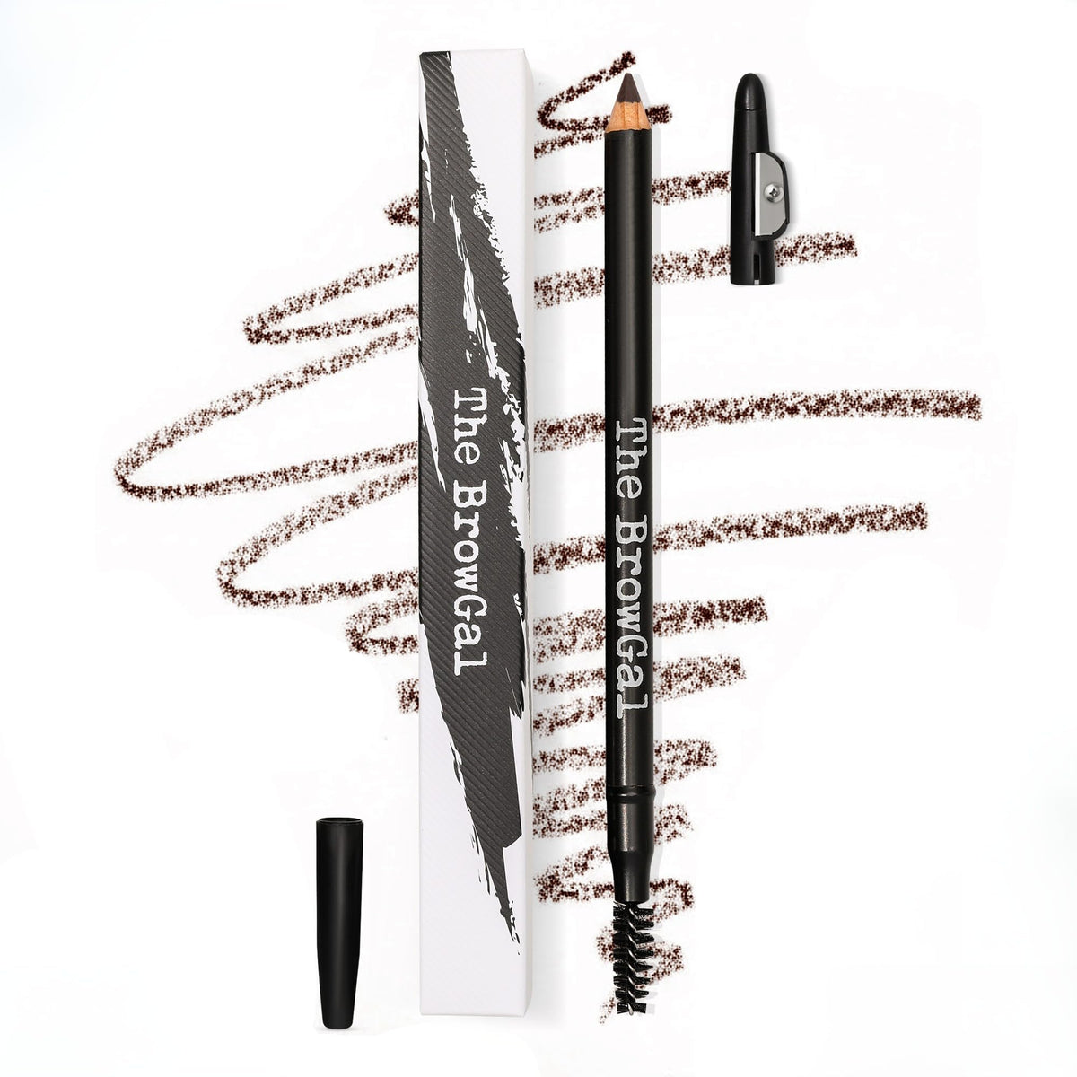 The BrowGal 3in1 pencil tip for precise, hair-like brow strokes and defined arches