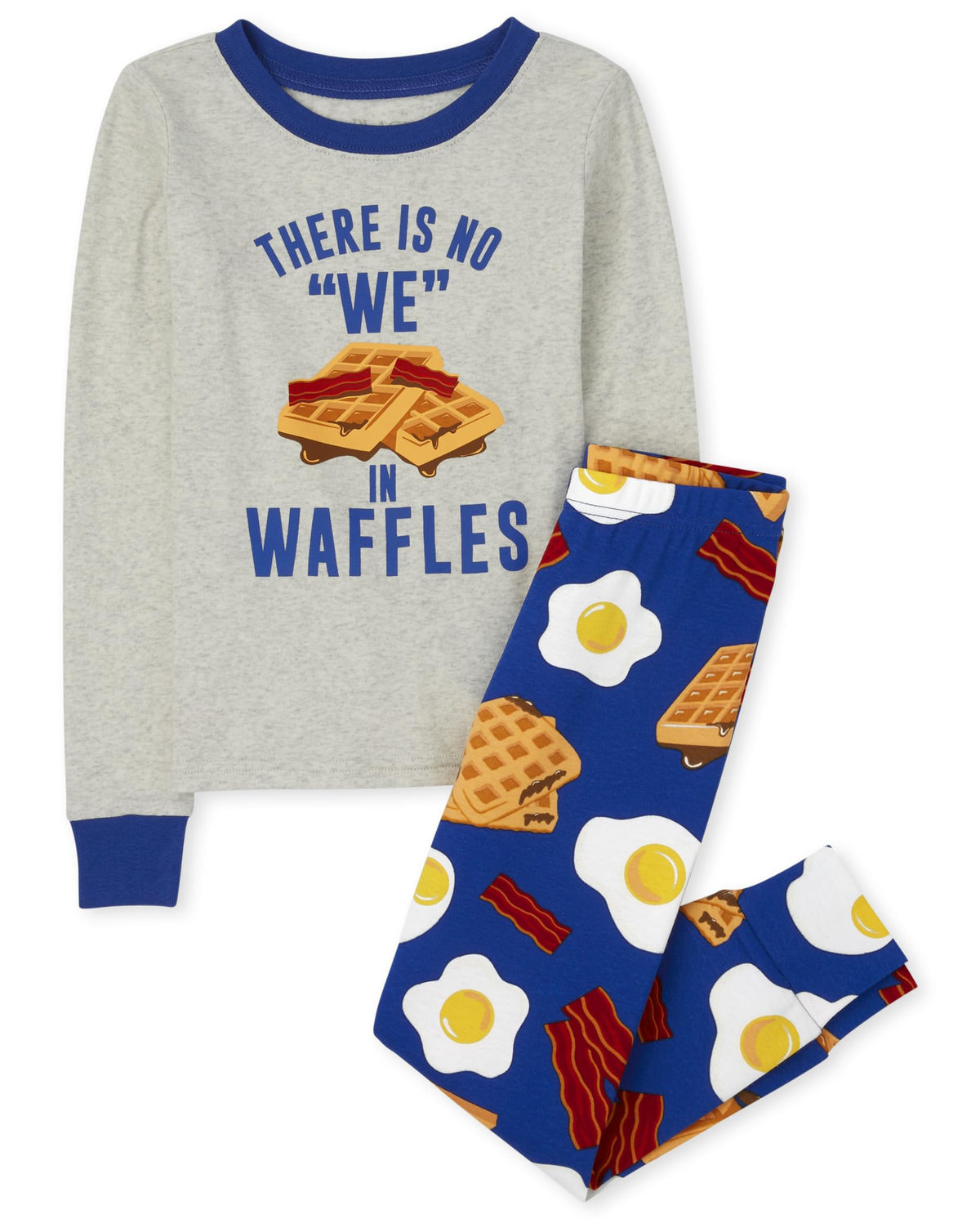 The Children's Place boys pajamas waffle long-sleeve front view for comfort
