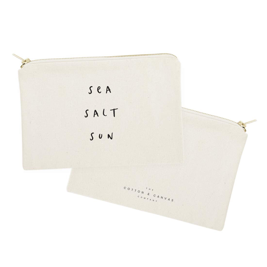 The Cotton & Canvas Co. Travel makeup pouch keeps essentials organized on the go.